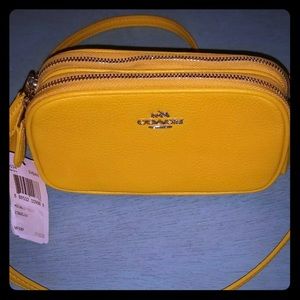 Coach Pebbled Leather Crossbody Pouch